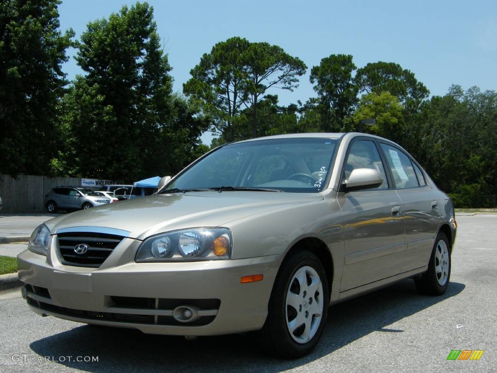 2006 Elantra GLS Sedan - Champagne Beige / Gray photo #1