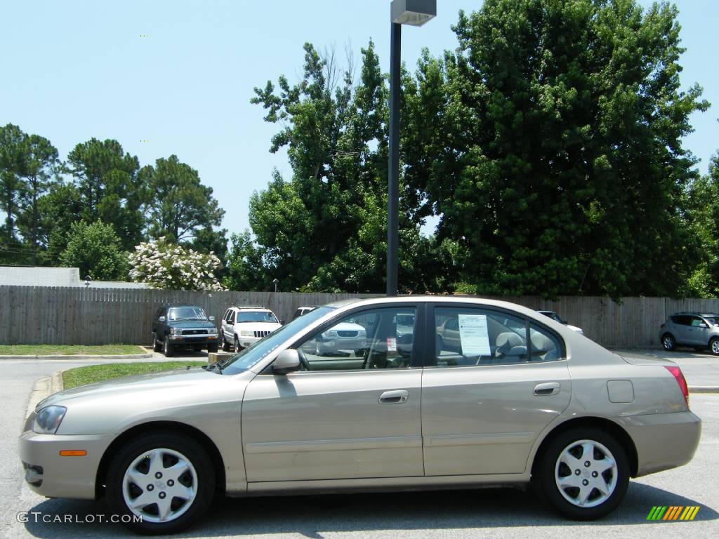 2006 Elantra GLS Sedan - Champagne Beige / Gray photo #2