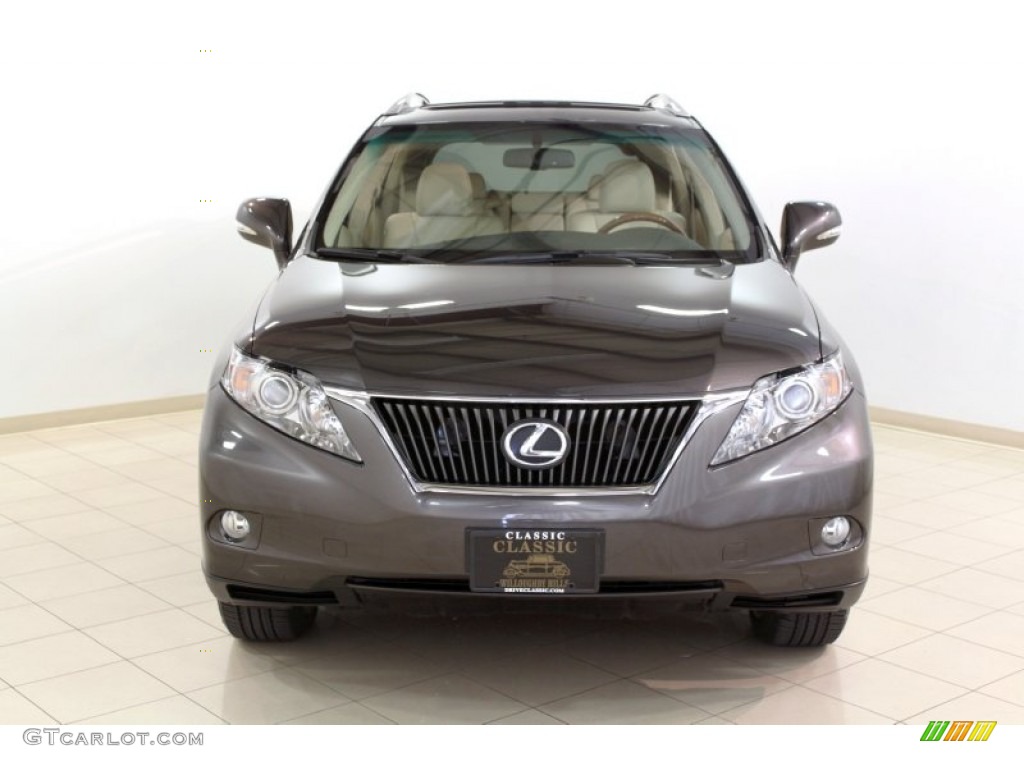 2010 RX 350 AWD - Truffle Brown Mica / Parchment/Brown Walnut photo #2