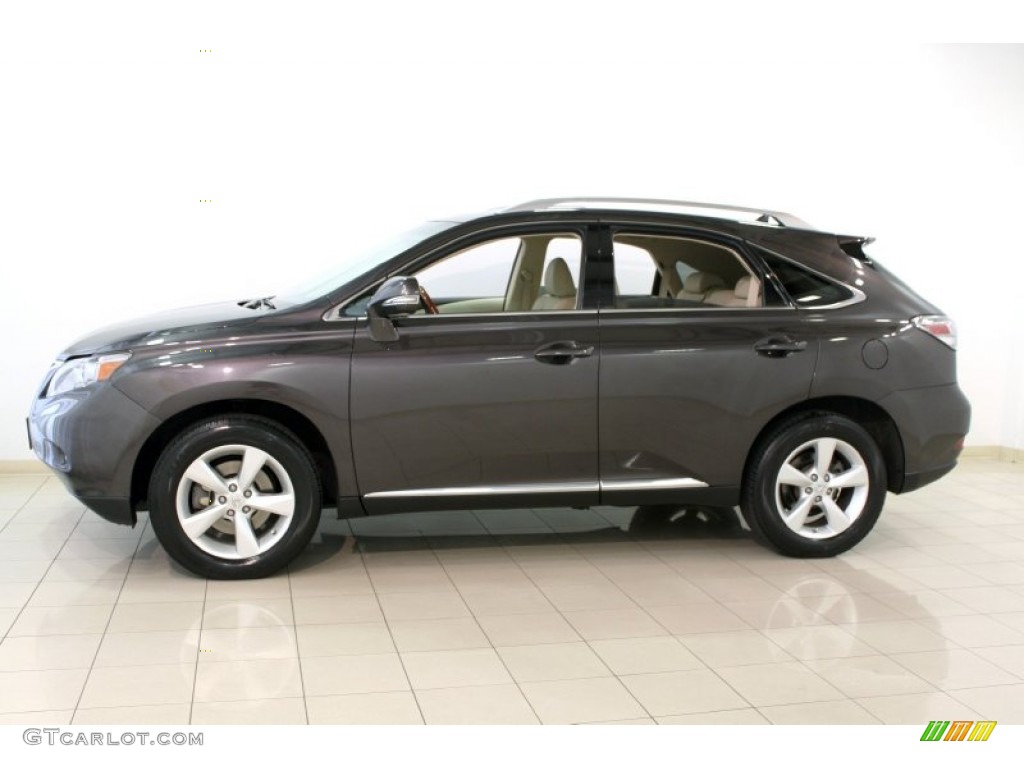 2010 RX 350 AWD - Truffle Brown Mica / Parchment/Brown Walnut photo #4