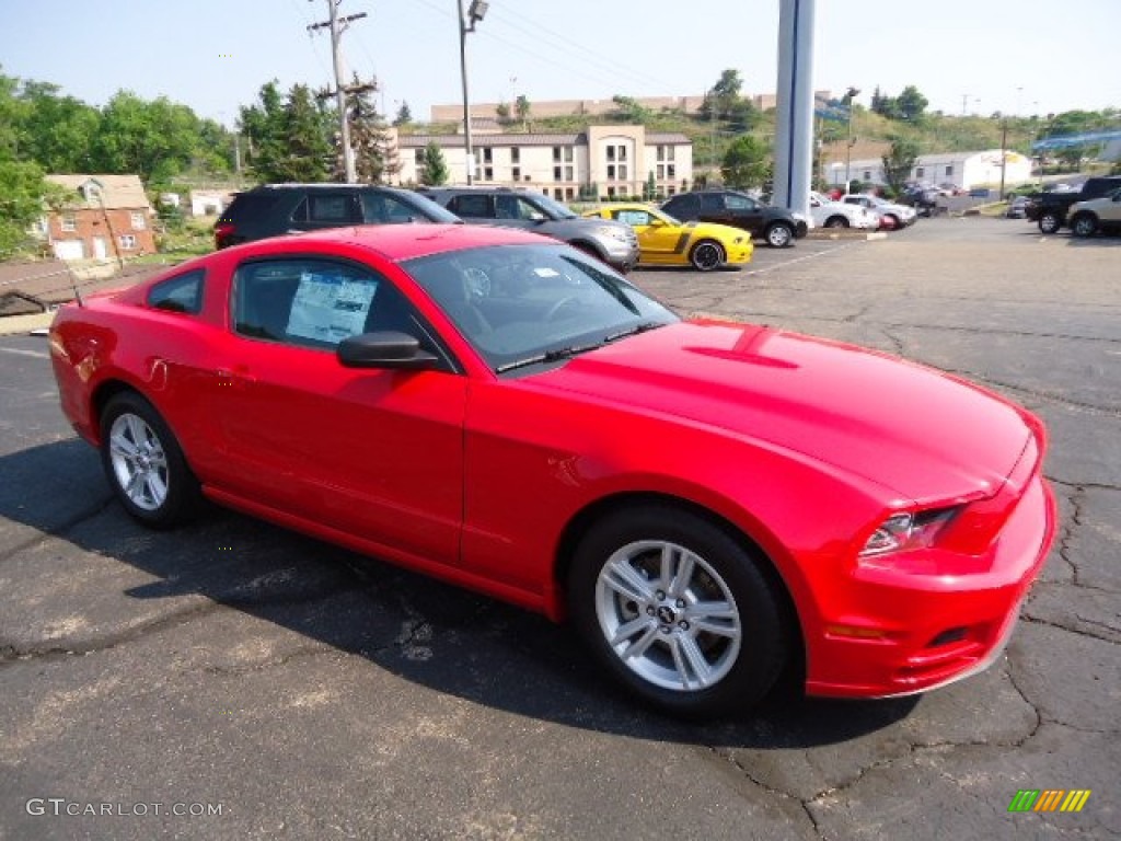 Race Red 2013 Ford Mustang V6 Coupe Exterior Photo #67706128