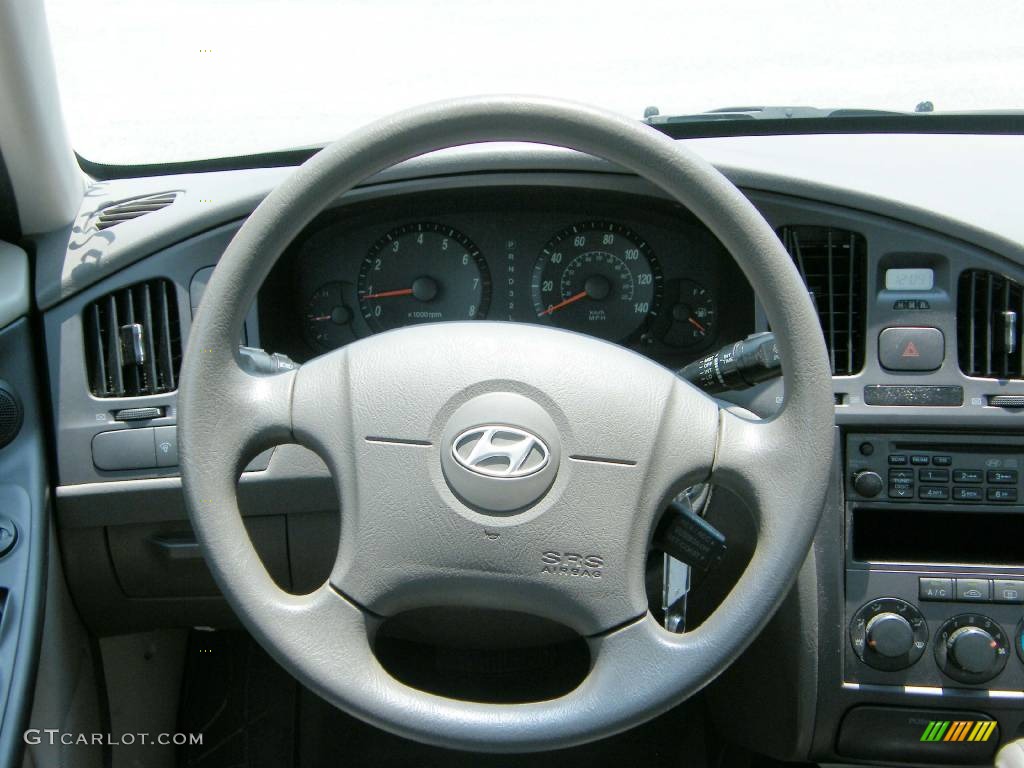 2006 Elantra GLS Sedan - Champagne Beige / Gray photo #5