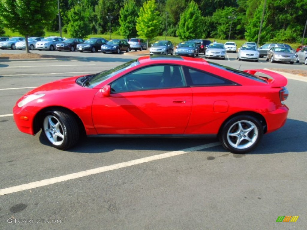 2001 Celica GT-S - Absolutely Red / Black photo #4
