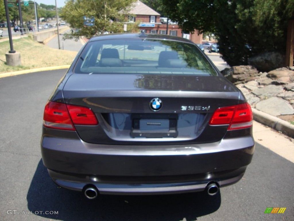2008 3 Series 335xi Coupe - Sparkling Graphite Metallic / Black photo #7