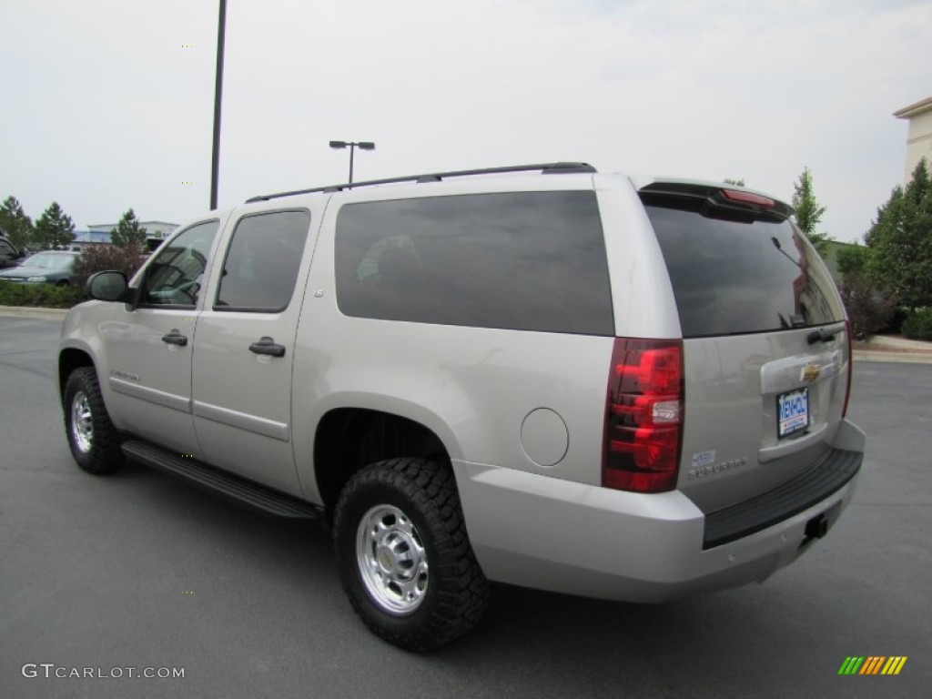 2008 Suburban 2500 LT 4x4 - Silver Birch Metallic / Ebony photo #5