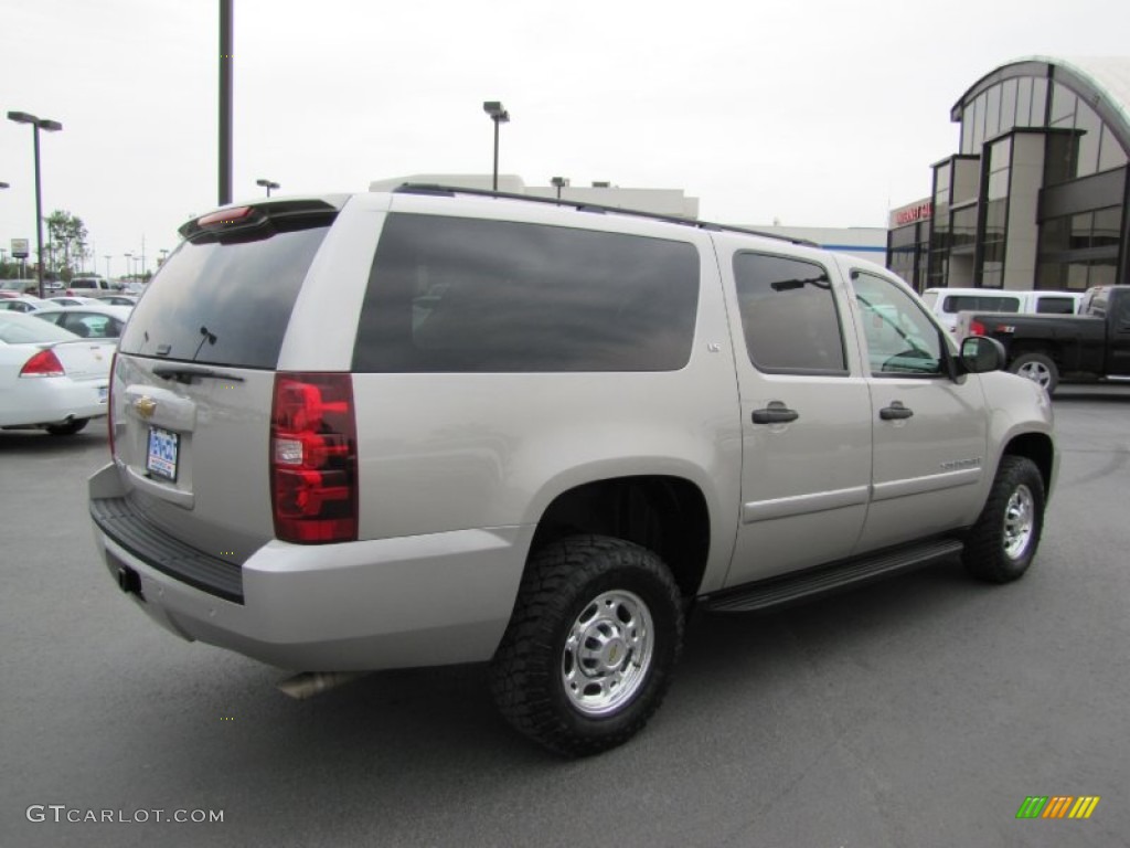 2008 Suburban 2500 LT 4x4 - Silver Birch Metallic / Ebony photo #7