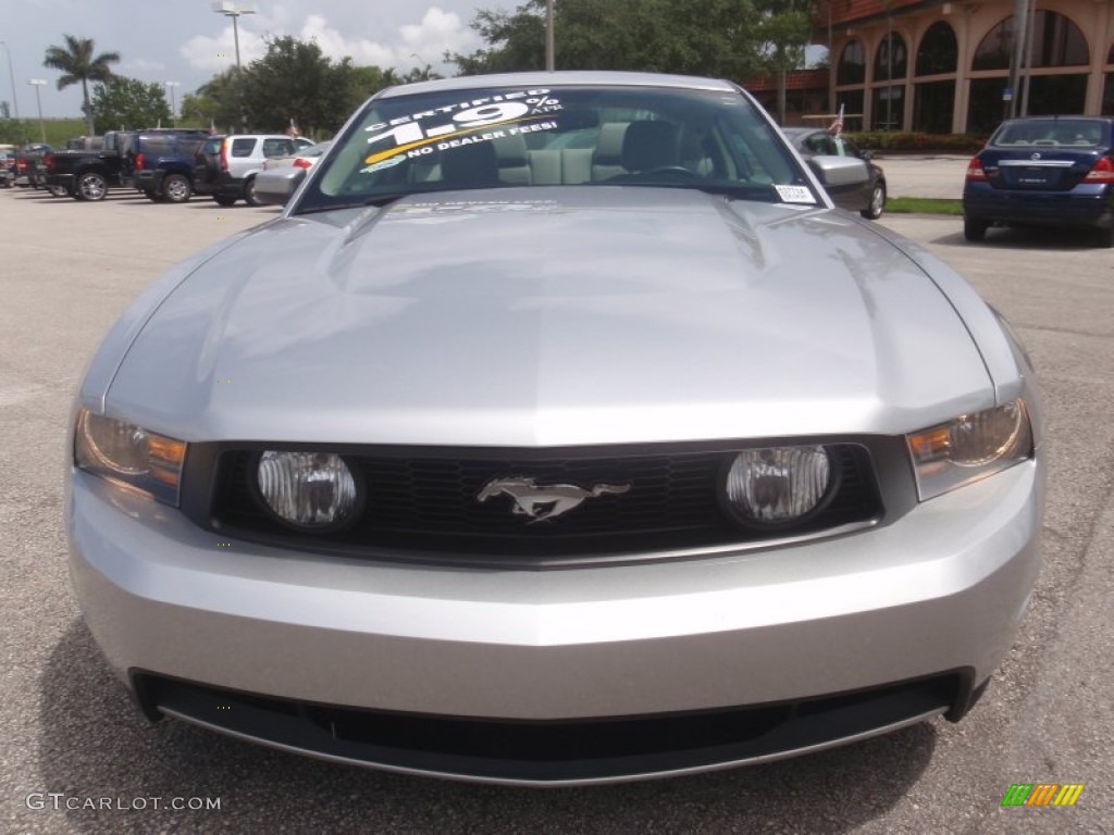 2011 Mustang GT Premium Coupe - Ingot Silver Metallic / Stone photo #16