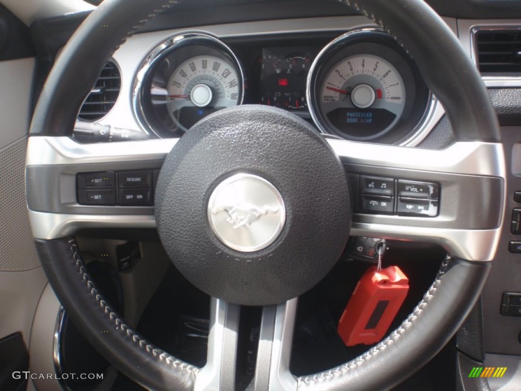 2011 Mustang GT Premium Coupe - Ingot Silver Metallic / Stone photo #27