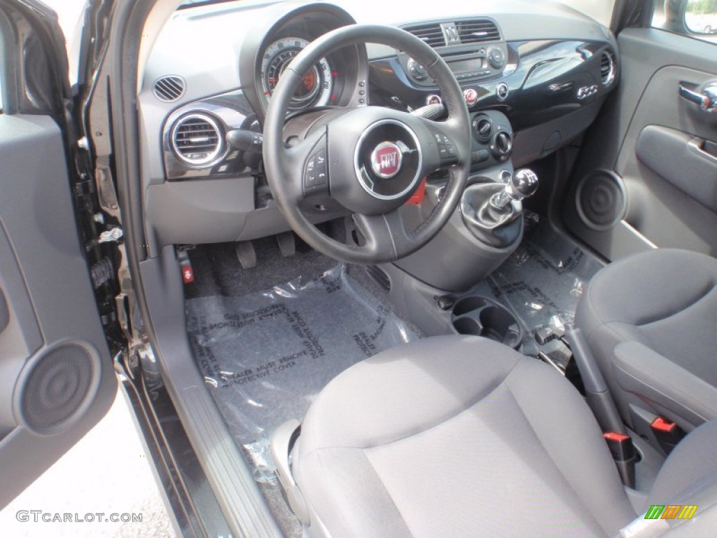 2012 Fiat 500 Pop Tessuto Grigio/Nero (Grey/Black) Dashboard Photo #67710106