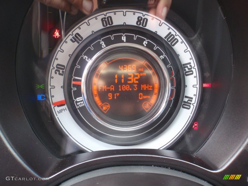 2012 Fiat 500 Pop Gauges Photo #67710175