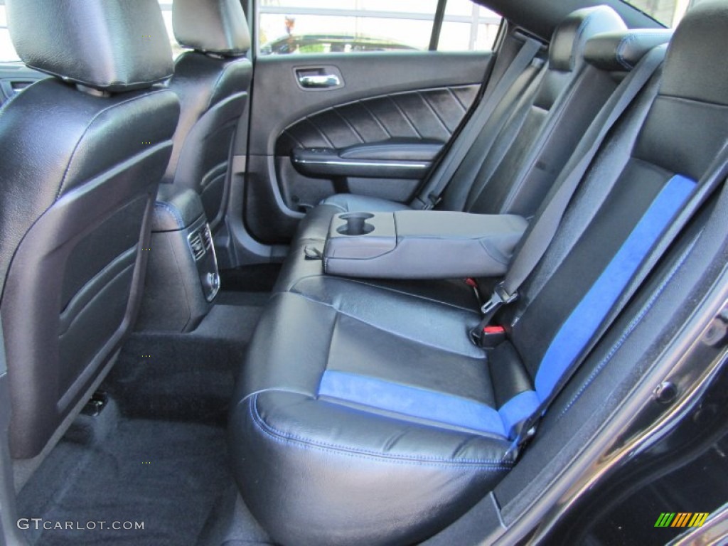 Black/Mopar Blue Interior 2011 Dodge Charger R/T Mopar '11 Photo #67710250