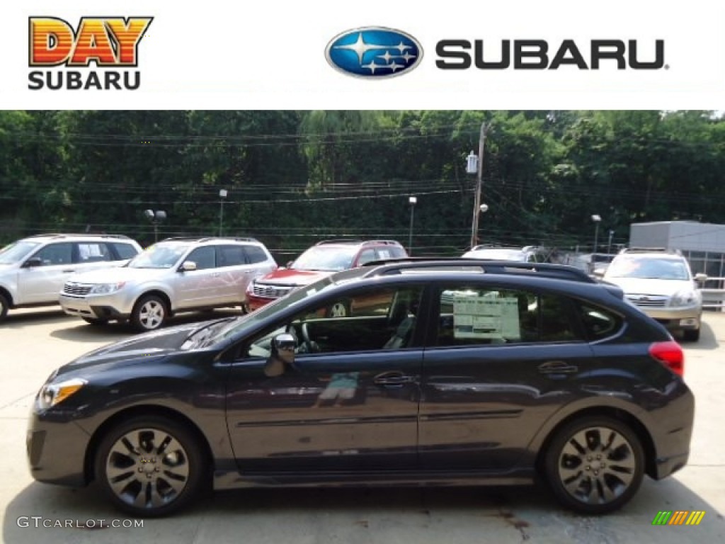 2012 Impreza 2.0i Limited 5 Door - Dark Gray Metallic / Black photo #1