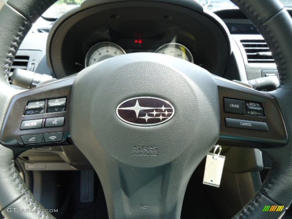 2012 Subaru Impreza 2.0i Limited 5 Door Black Steering Wheel Photo #67710499