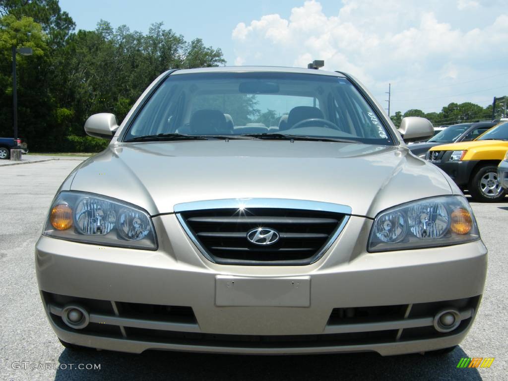 2006 Elantra GLS Sedan - Champagne Beige / Gray photo #15