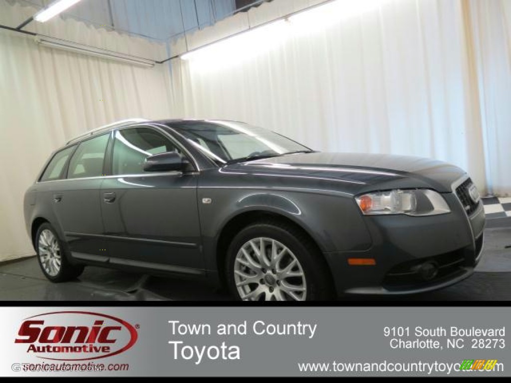 2008 A4 2.0T quattro Avant - Dolphin Grey Metallic / Light Gray photo #1