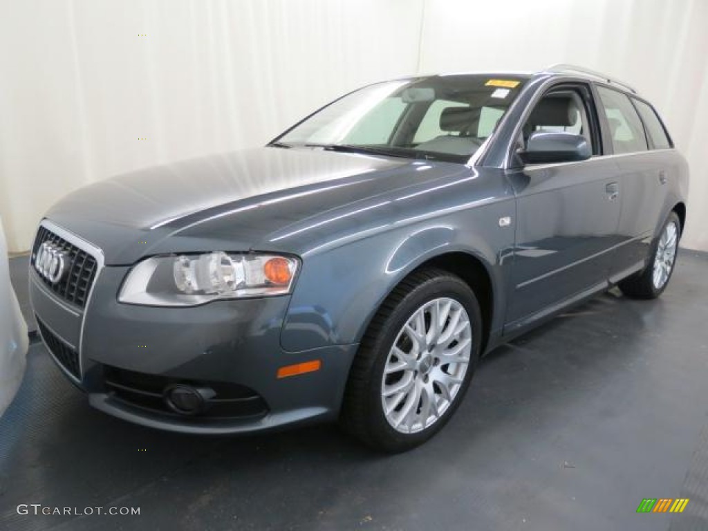 2008 A4 2.0T quattro Avant - Dolphin Grey Metallic / Light Gray photo #3