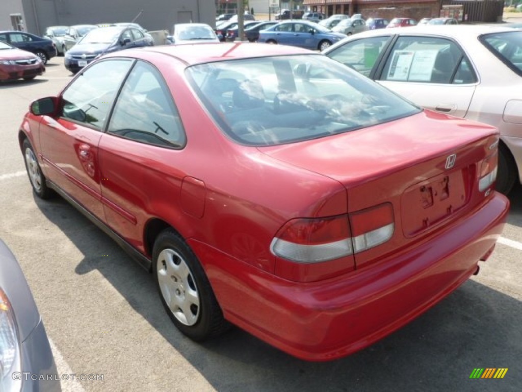 2000 Civic EX Coupe - Milano Red / Gray photo #3