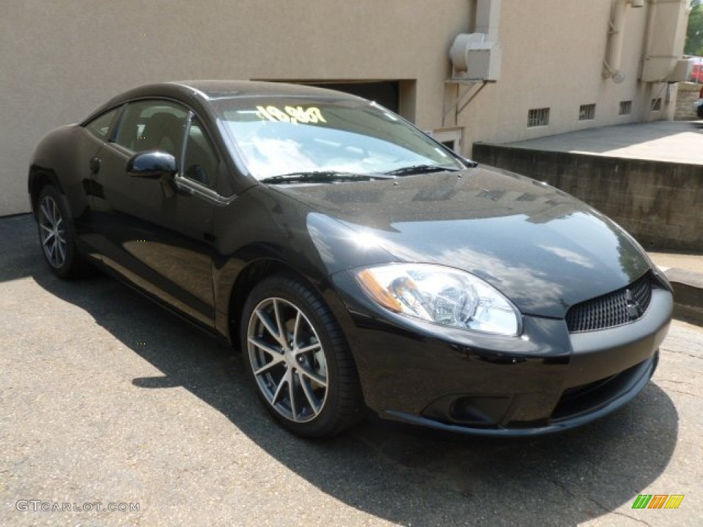 2012 Eclipse GS Coupe - Kalapana Black / Dark Charcoal photo #1