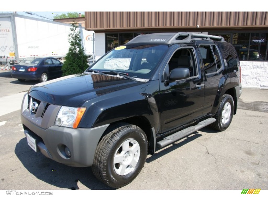 2007 Xterra Off Road 4x4 - Super Black / Blue/Graphite photo #1