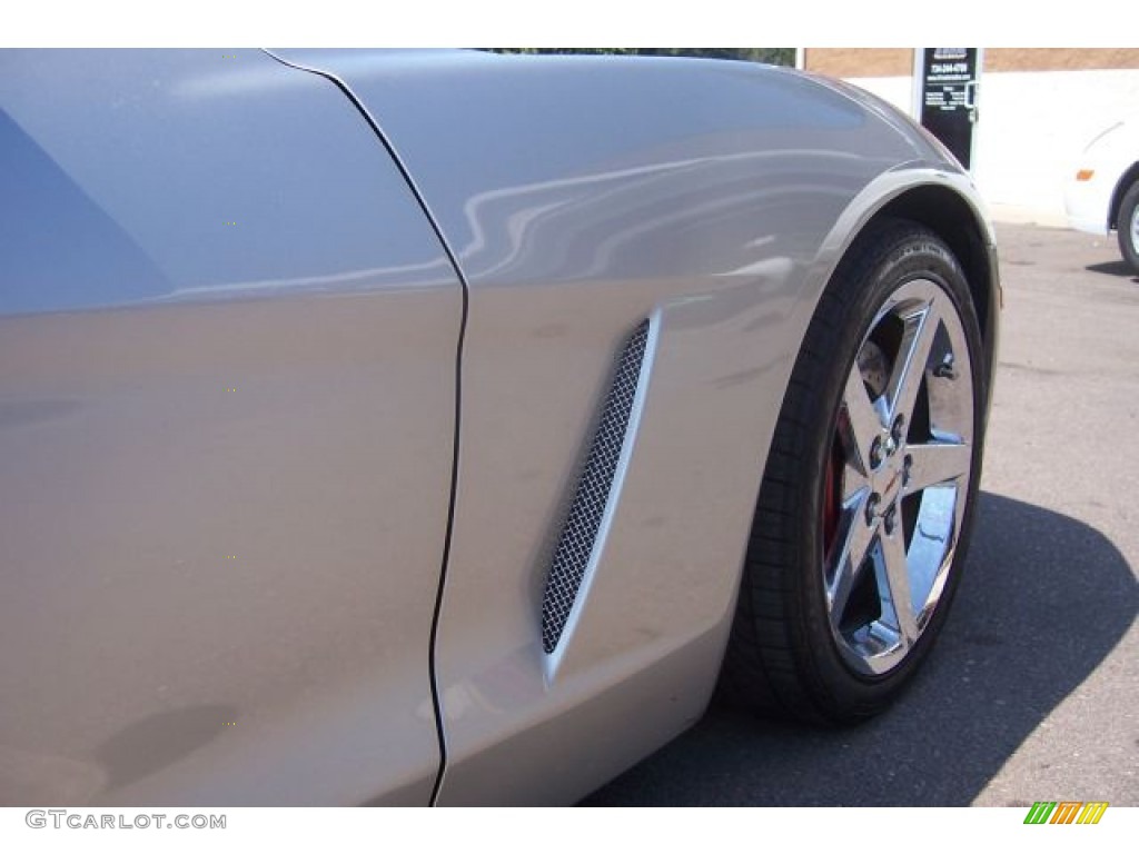 2008 Corvette Convertible - Machine Silver Metallic / Ebony photo #8
