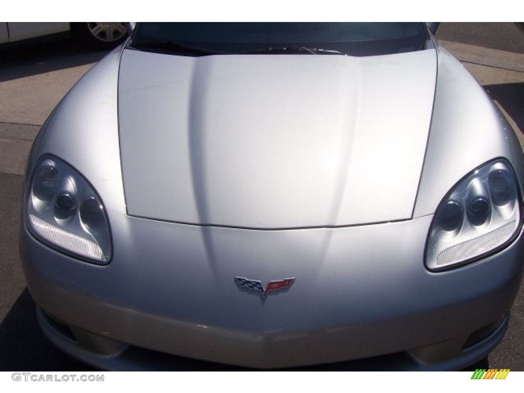 2008 Corvette Convertible - Machine Silver Metallic / Ebony photo #9