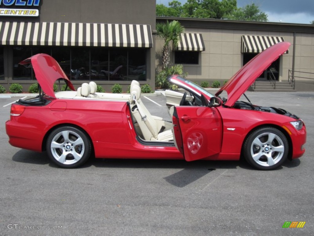 2007 3 Series 328i Convertible - Crimson Red / Cream Beige photo #20