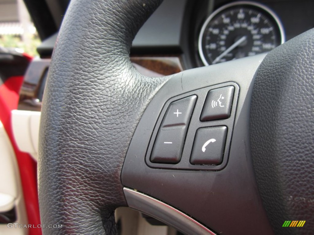 2007 3 Series 328i Convertible - Crimson Red / Cream Beige photo #49