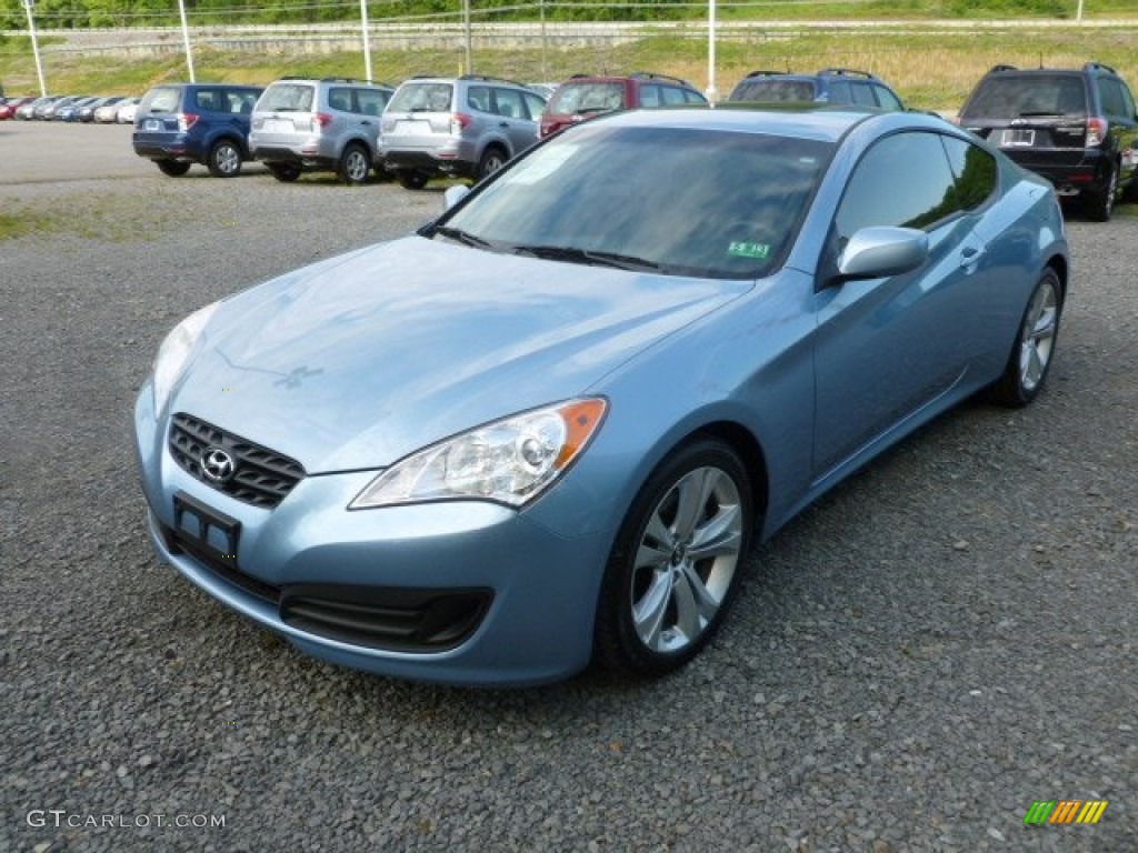 2012 Genesis Coupe 2.0T - Acqua Minerale Blue / Black Cloth photo #3