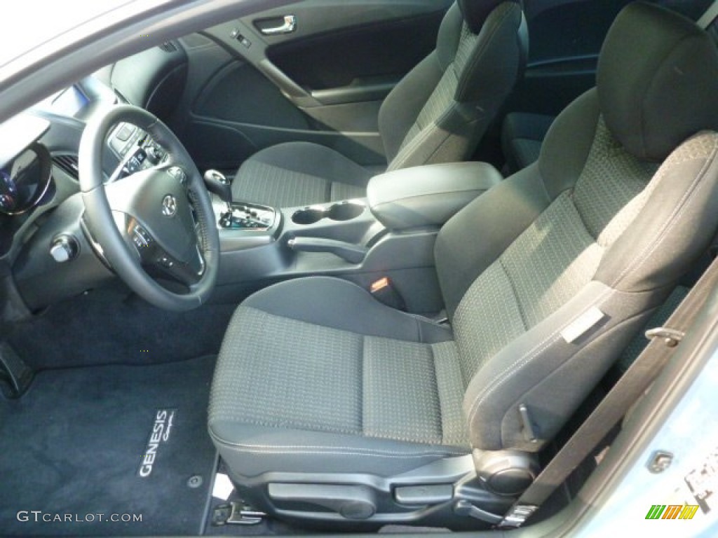 Black Cloth Interior 2012 Hyundai Genesis Coupe 2.0T Photo #67717154