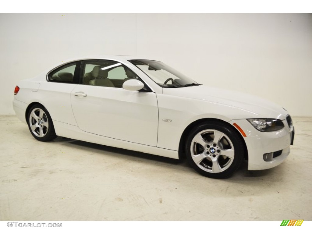 2009 3 Series 328i Coupe - Alpine White / Oyster Dakota Leather photo #2