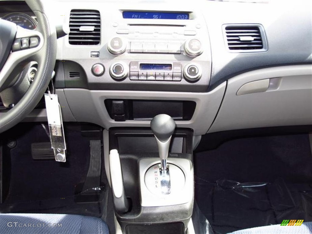 2009 Civic Hybrid Sedan - Alabaster Silver Metallic / Blue photo #12