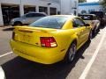 2004 Screaming Yellow Ford Mustang V6 Coupe  photo #2