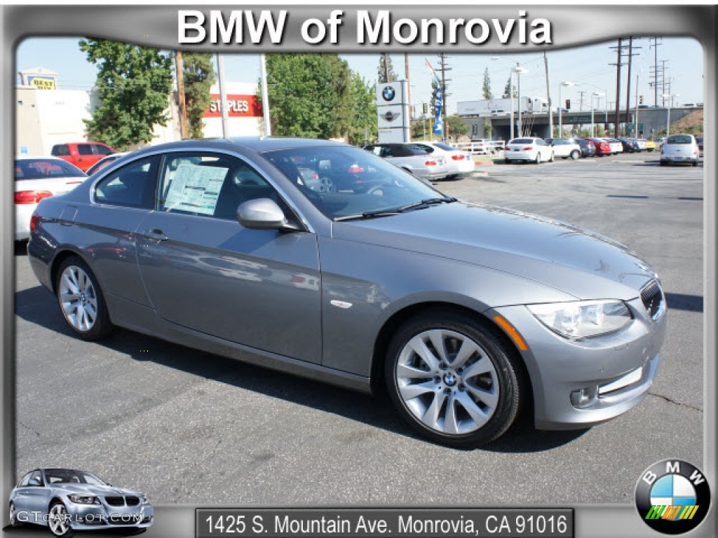 2012 3 Series 328i Coupe - Space Grey Metallic / Black photo #1