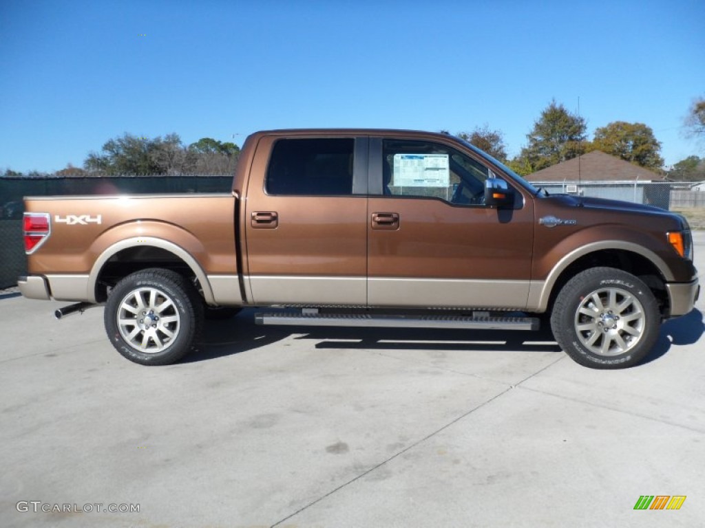Golden Bronze Metallic 2012 Ford F150 King Ranch SuperCrew 4x4 Exterior Photo #67720595