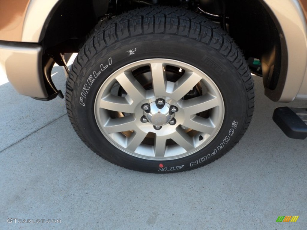 2012 F150 King Ranch SuperCrew 4x4 - Golden Bronze Metallic / King Ranch Chaparral Leather photo #11