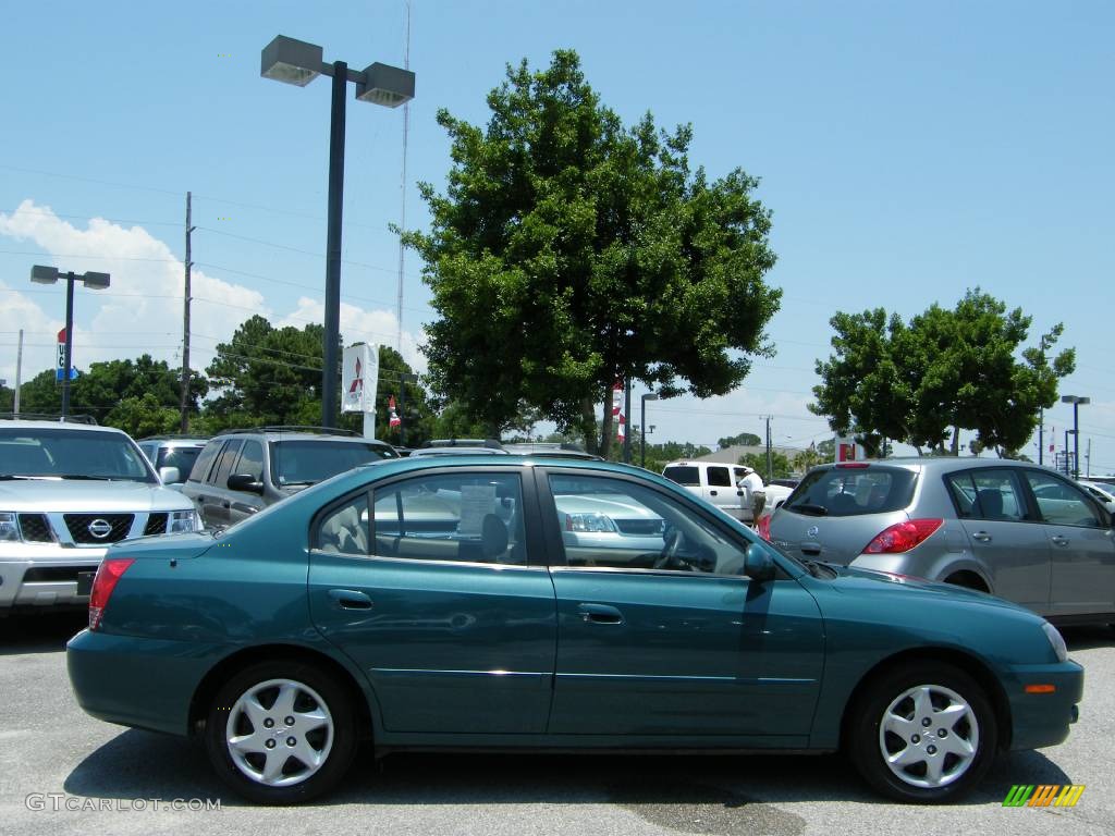 2006 Elantra GLS Sedan - Spruce Green / Gray photo #6