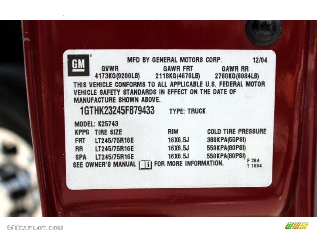 2005 Sierra 2500HD SLT Crew Cab 4x4 - Sport Red Metallic / Pewter photo #92