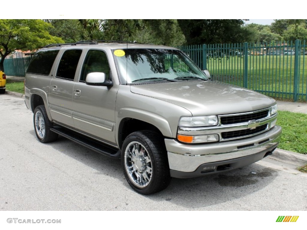 2001 Suburban 2500 LT - Light Pewter Metallic / Light Gray/Neutral photo #2