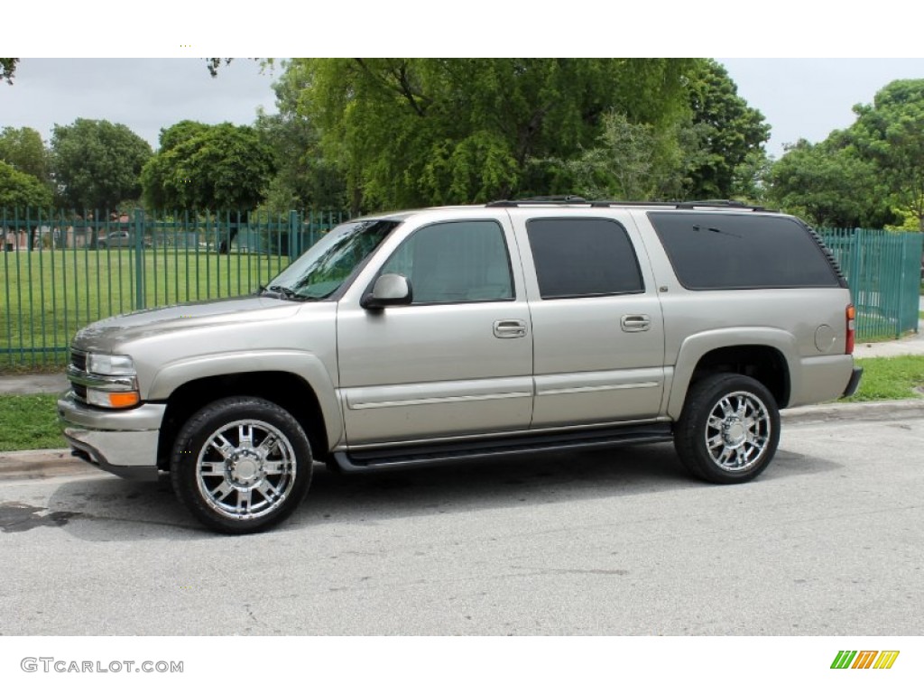 2001 Suburban 2500 LT - Light Pewter Metallic / Light Gray/Neutral photo #3
