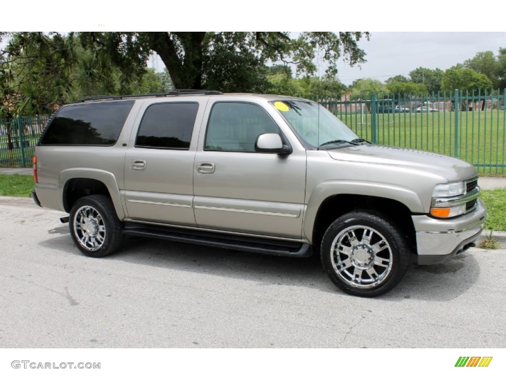 2001 Suburban 2500 LT - Light Pewter Metallic / Light Gray/Neutral photo #4