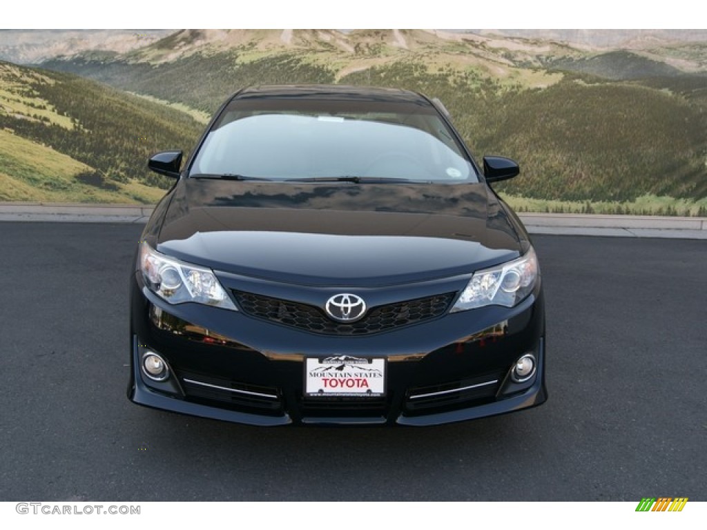 2012 Camry SE - Attitude Black Metallic / Black/Ash photo #4