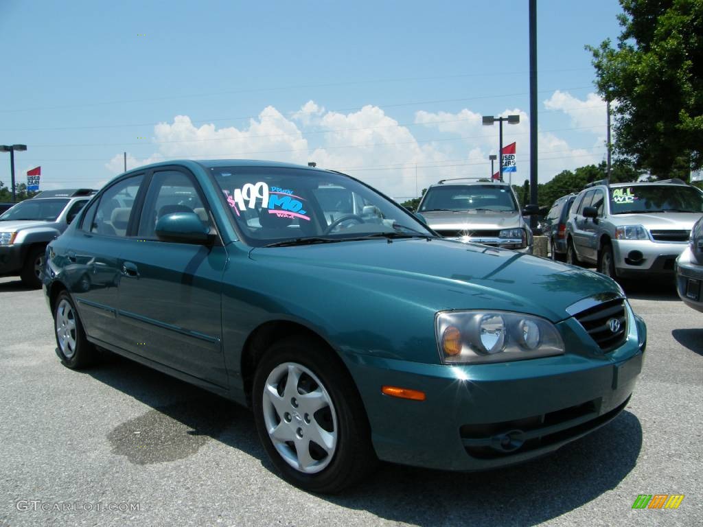 2006 Elantra GLS Sedan - Spruce Green / Gray photo #7
