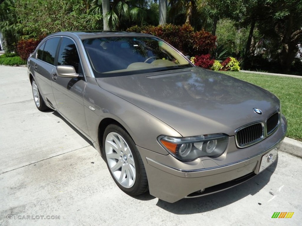 2004 7 Series 745Li Sedan - Kalahari Beige Metallic / Dark Beige/Beige III photo #1