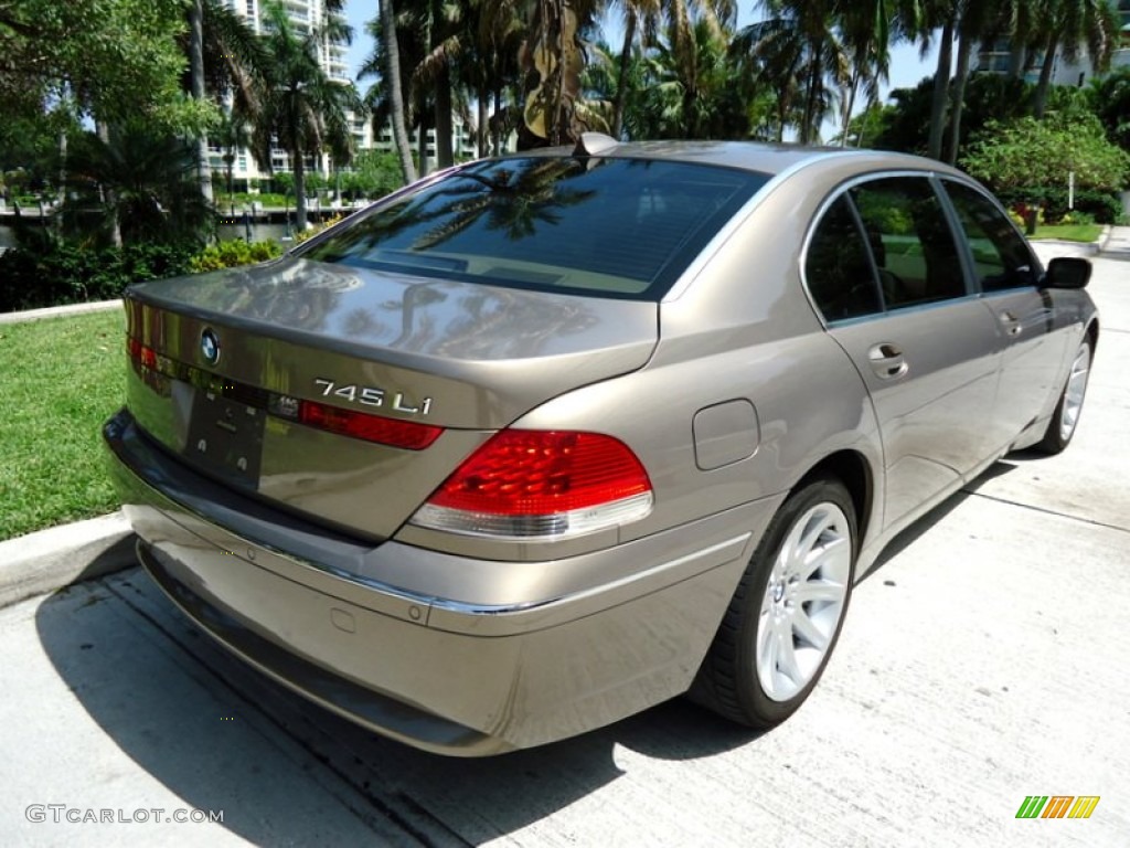 2004 7 Series 745Li Sedan - Kalahari Beige Metallic / Dark Beige/Beige III photo #5