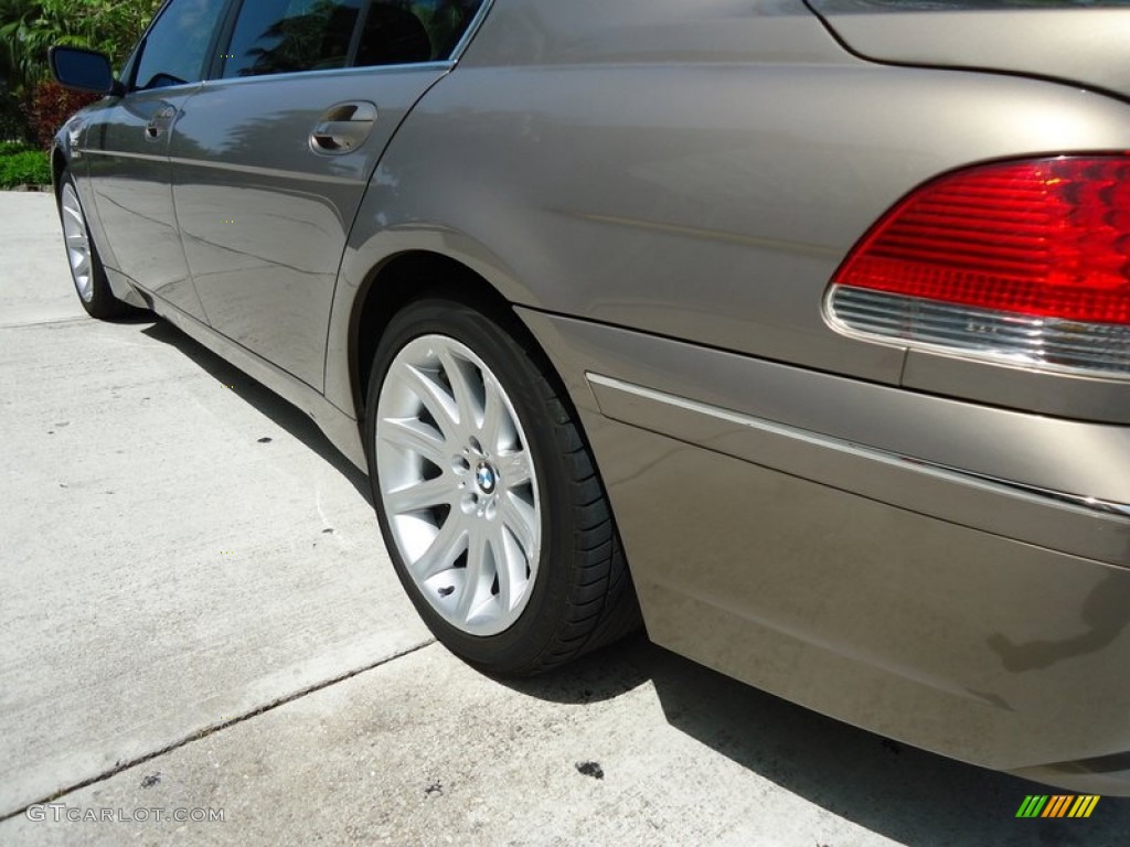 2004 7 Series 745Li Sedan - Kalahari Beige Metallic / Dark Beige/Beige III photo #33