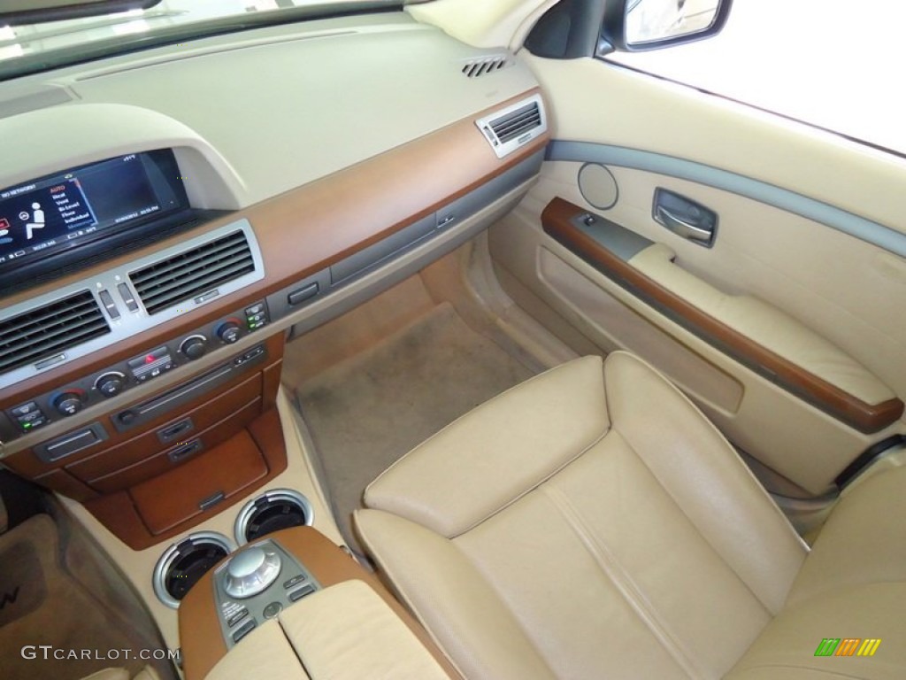 2004 7 Series 745Li Sedan - Kalahari Beige Metallic / Dark Beige/Beige III photo #74