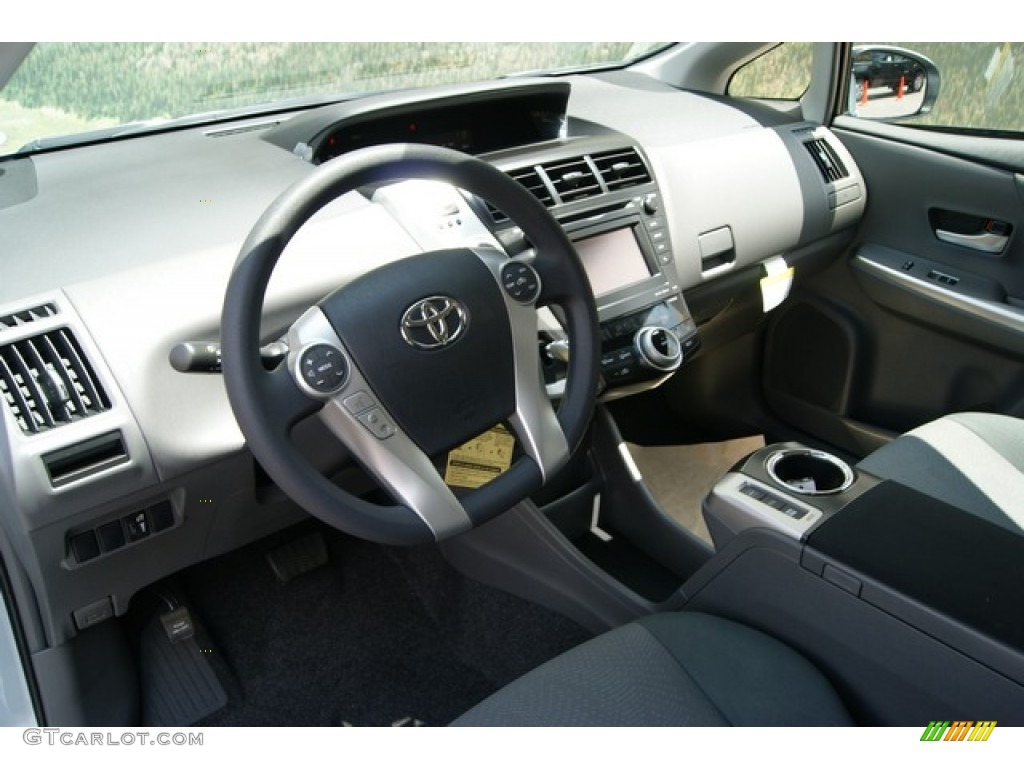 Dark Gray Interior 2012 Toyota Prius v Three Hybrid Photo #67723145
