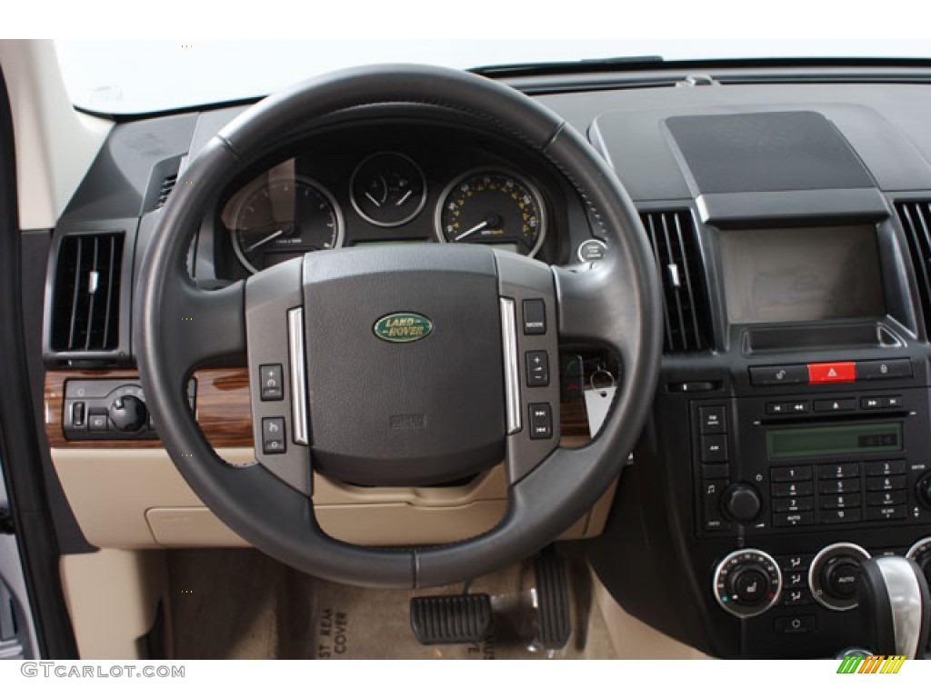 2010 Land Rover LR2 HSE Almond Steering Wheel Photo #67723535