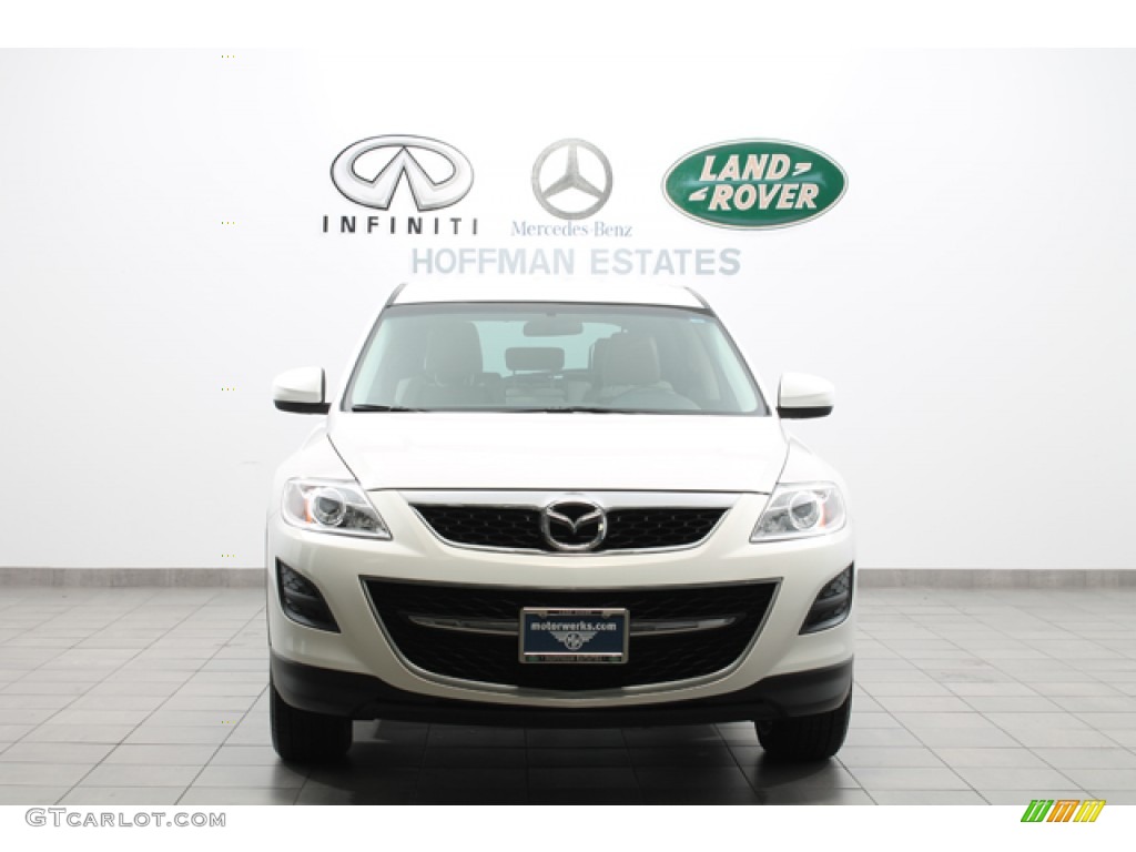 2011 CX-9 Touring AWD - Crystal White Pearl Mica / Sand photo #3