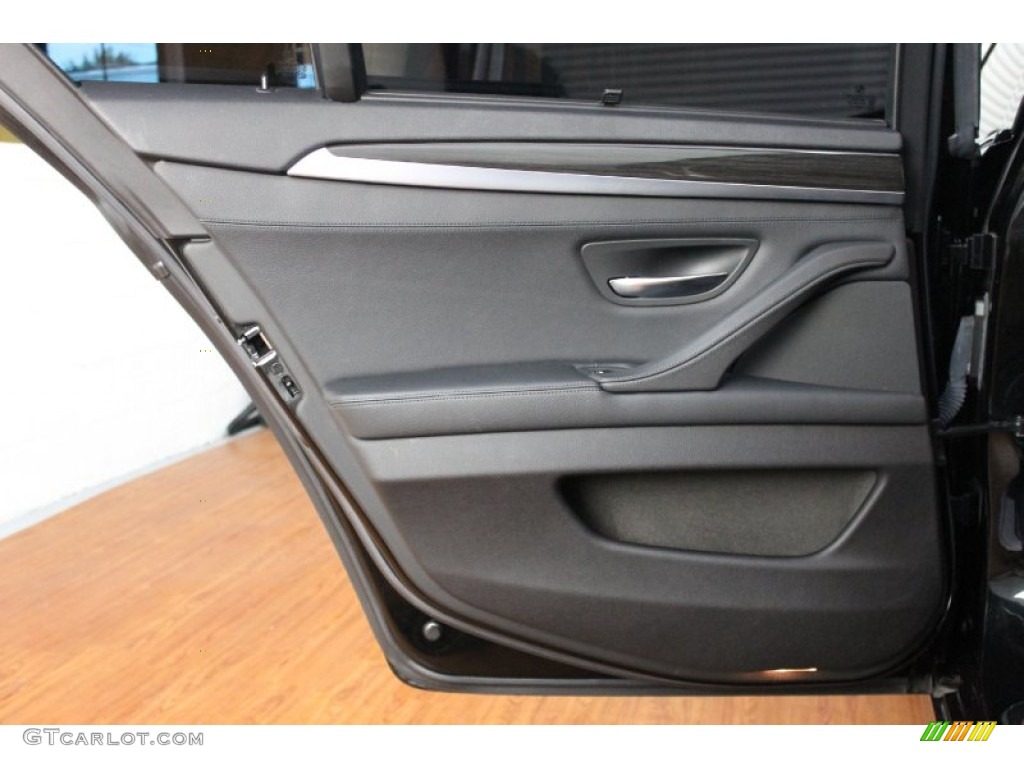 2011 BMW 5 Series 550i Sedan Black Door Panel Photo #67725014